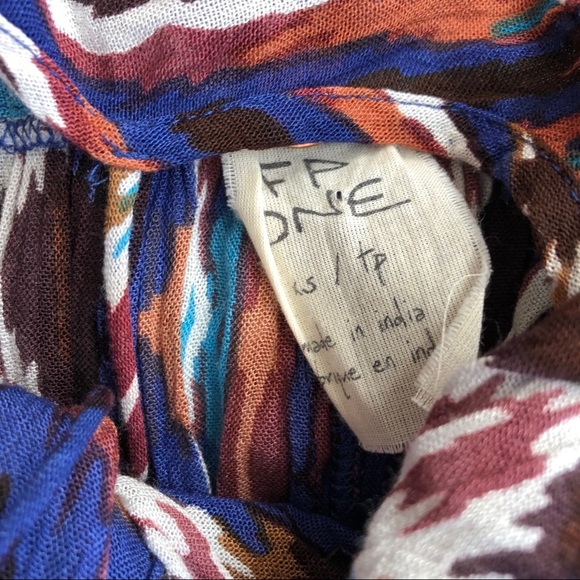 Free People Monarch Boho Blue Combo XS Flowy - Picture 5 of 6